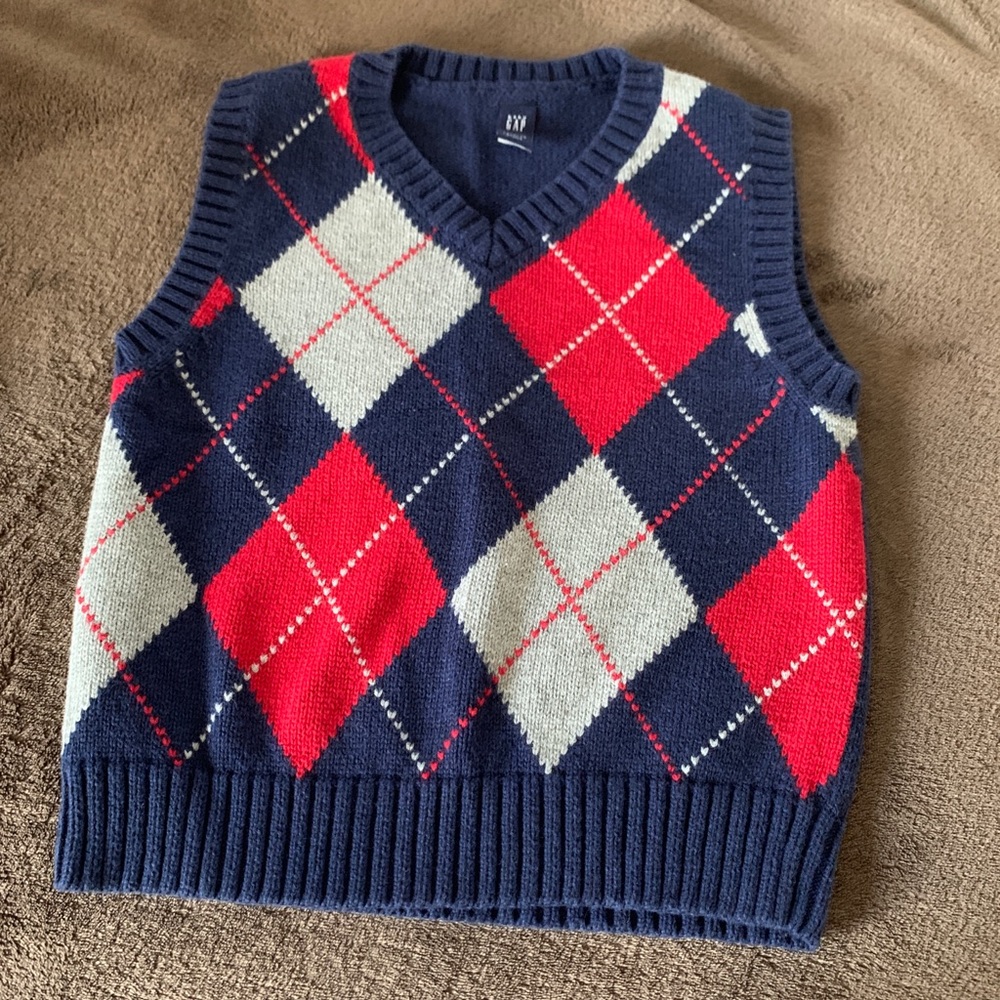Baby Gap argyle sweater. Size 3T